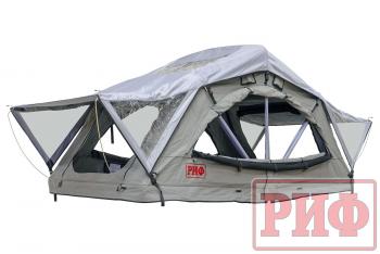 81 699 р. Палатка на крышу автомобиля РИФ Soft RT01-120, тент серый, 400 г, 120х240х115 РИФ rifrt0112080001  с доставкой в г. Тамбов. Увеличить фотографию 2
