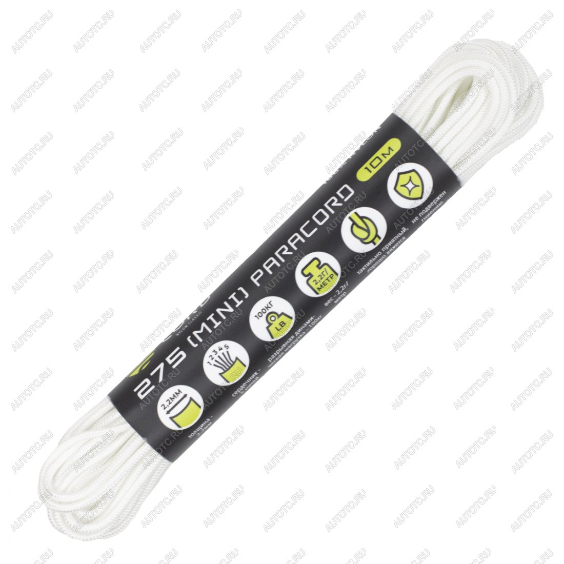 199 р. Паракорд 275 (мини) CORD nylon 10м (white) CORD 275.n10.w  с доставкой в г. Тамбов