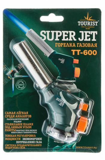 719 р. Резак газовый TOURIST SUPER JET, с пьезоподжигом TOURIST tt-600  с доставкой в г. Тамбов. Увеличить фотографию 2