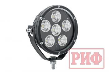 6 379 р. Светодиодная фара водительского света РИФ 127 мм 60W РИФ b0103f  с доставкой в г. Тамбов. Увеличить фотографию 1
