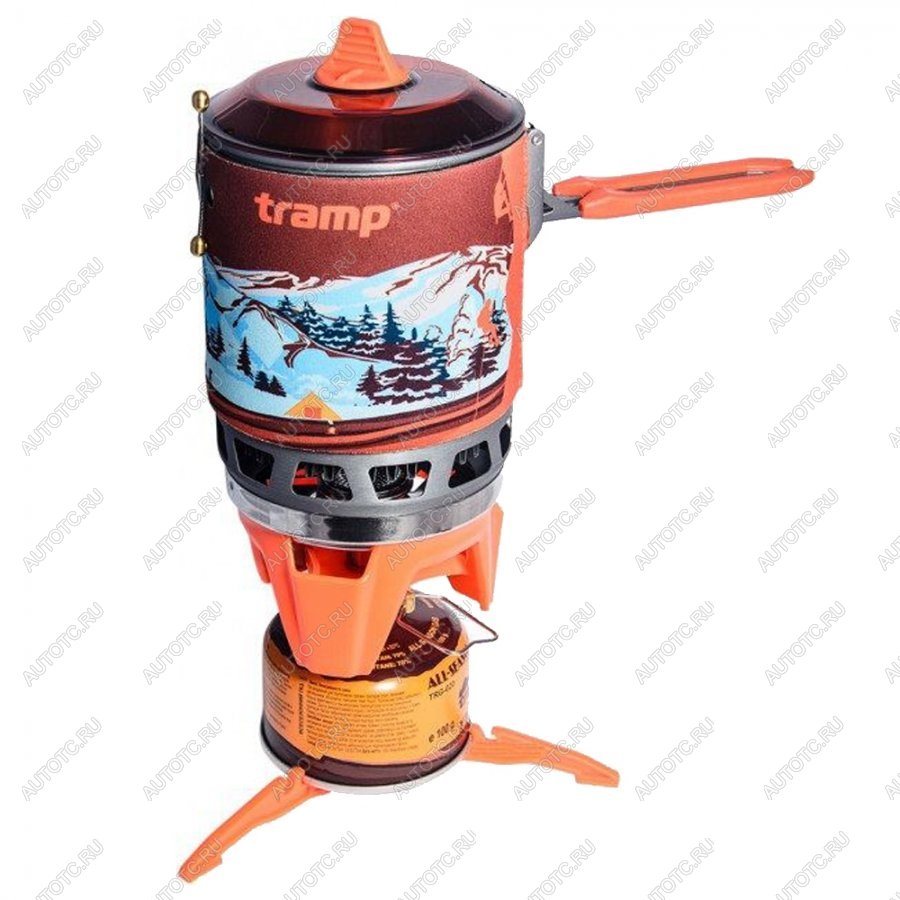 7 799 р. Система для приготовления пищи 1л. (Оранжевый) TRAMP trg-115-orange  с доставкой в г. Тамбов