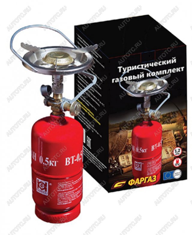 4 009 р. Туристический газовый комплект (Баллон 1,2 л + газовая горелка) Grotkuv (РП) GZWM lpg-set1  с доставкой в г. Тамбов