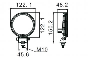 2 549 р. Фара водительского света РИФ 21W LED РИФ sm-4021-rfd  с доставкой в г. Тамбов. Увеличить фотографию 5