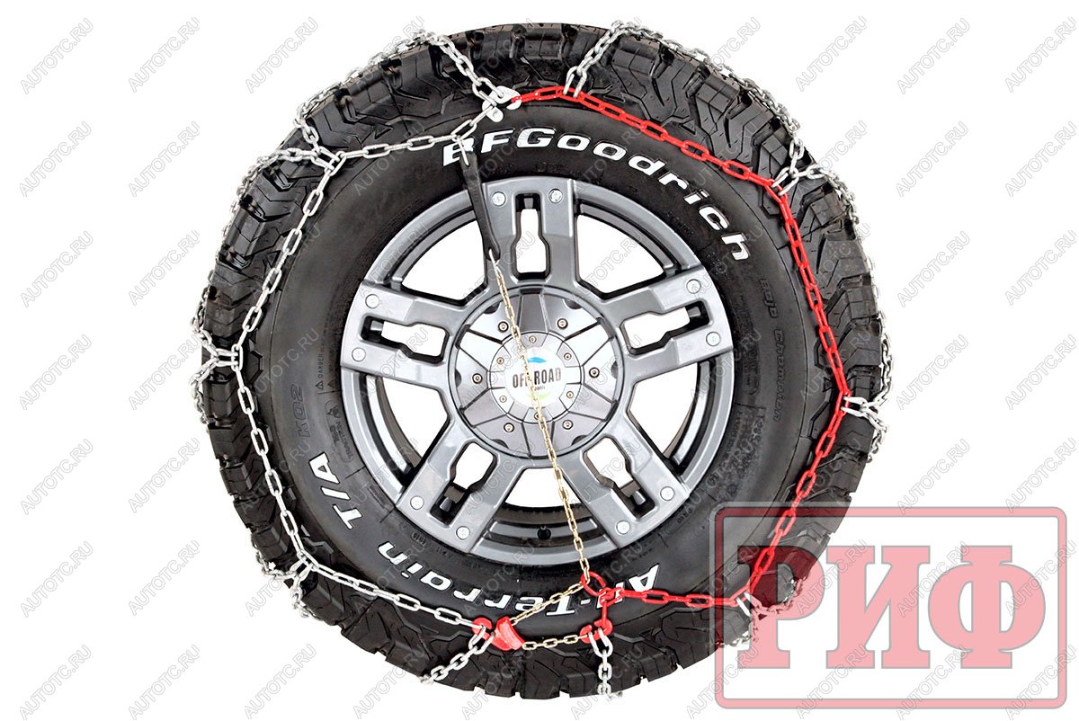 7 399 р. Цепи противоскольжения РИФ 4х4 "соты" 16 мм, 27560R20 (к-т 2 шт.) РИФ rif18-0-0000277  с доставкой в г. Тамбов