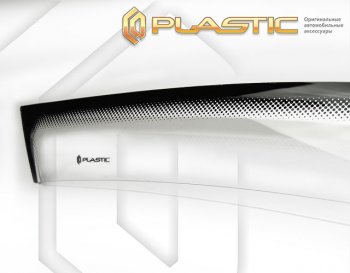 3 299 р. Ветровики дверей Серия Comfort черная CA Plastic на Honda Accord IX поколение, седан 2013 – н.в.  с доставкой в г. Тамбов. Увеличить фотографию 1