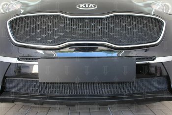 Защитная сетка в бампер (середина, ячейка 3х7 мм) Alfeco Стандарт KIA (КИА) Sportage (Спортаж)  4 QL (2018-2022) 4 QL рестайлинг ()