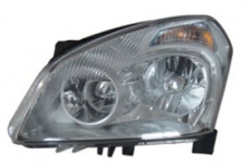 7 899 р. Левая фара (c электрокорректором) BODYPARTS Nissan Qashqai 1 дорестайлинг (2007-2010)  с доставкой в г. Тамбов. Увеличить фотографию 1