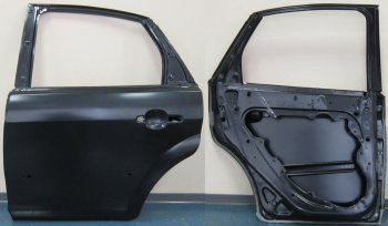 10 849 р. Левая дверь задняя BodyParts Ford Focus 2 седан рестайлинг (2007-2011) (Неокрашенная)  с доставкой в г. Тамбов. Увеличить фотографию 1