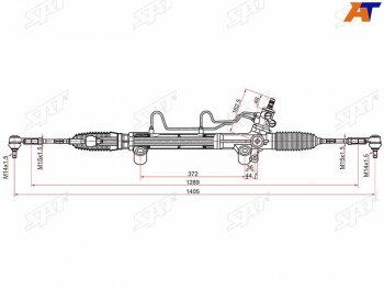 Рейка рулевая LHD SAT Toyota Fortuner AN160 дорестайлинг (2015-2020)