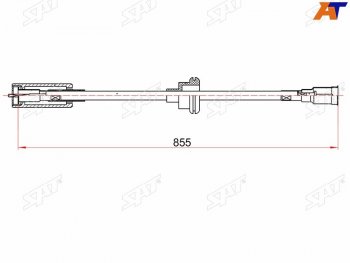 699 р. Трос ручного тормоза LH-RH SAT  Opel Astra  F - Vectra  A  с доставкой в г. Тамбов. Увеличить фотографию 1