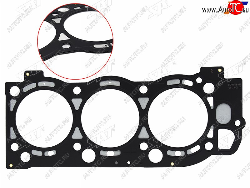 1 239 р. Прокладка ГБЦ TOYOTA LC PRADOSURFGRANVIA 5VZ 99-05 RH SAT ST-33-0010  с доставкой в г. Тамбов