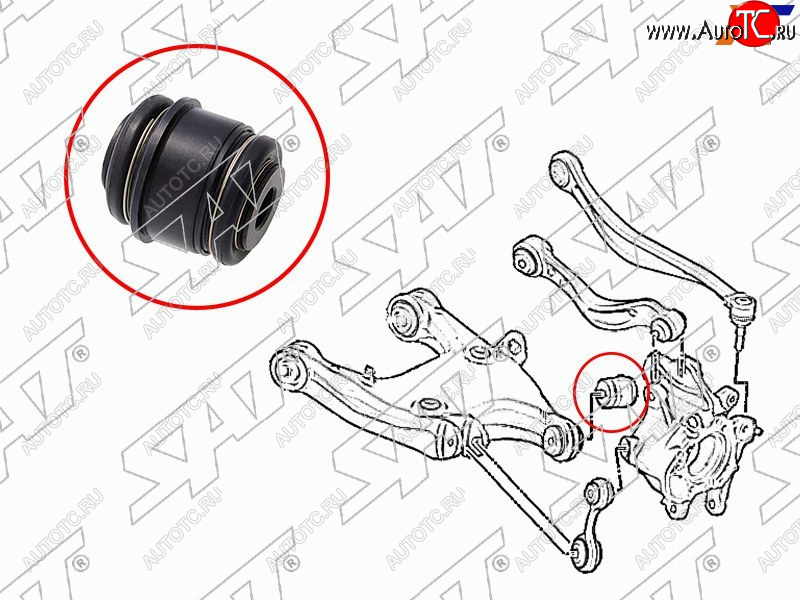799 р. Сайлентблок BMW 5-Series 09-17  6-Series 11-18  7-Series 08-15  5-Series Gran Turismo 09-16 SAT ST-33326780438  с доставкой в г. Тамбов