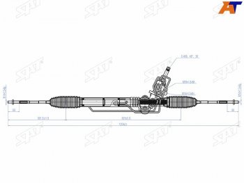 17 749 р. Рейка рулевая RHD SAT  Subaru Impreza  GH - Legacy ( BL/B13,  BL,B13)  с доставкой в г. Тамбов. Увеличить фотографию 1