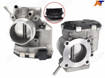 5 649 р. Дроссельная заслонка Hyundai Solaris 10-17  Kia Ceed 06-16  Cerato 08-13  Rio 11-17  Soul 08-14 SAT ST-35100-2B150  с доставкой в г. Тамбов. Увеличить фотографию 1