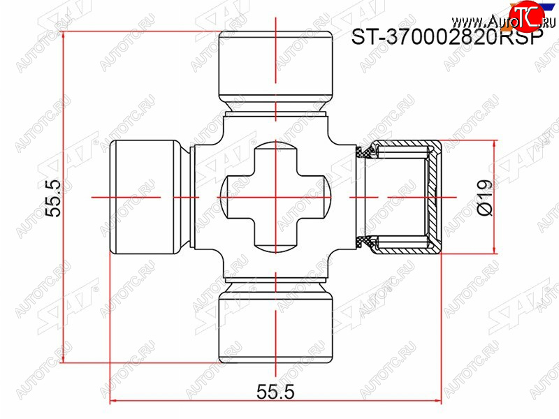 339 р. Крестовина RENAULT DUSTER 11- SAT ST-370002820RSP  с доставкой в г. Тамбов