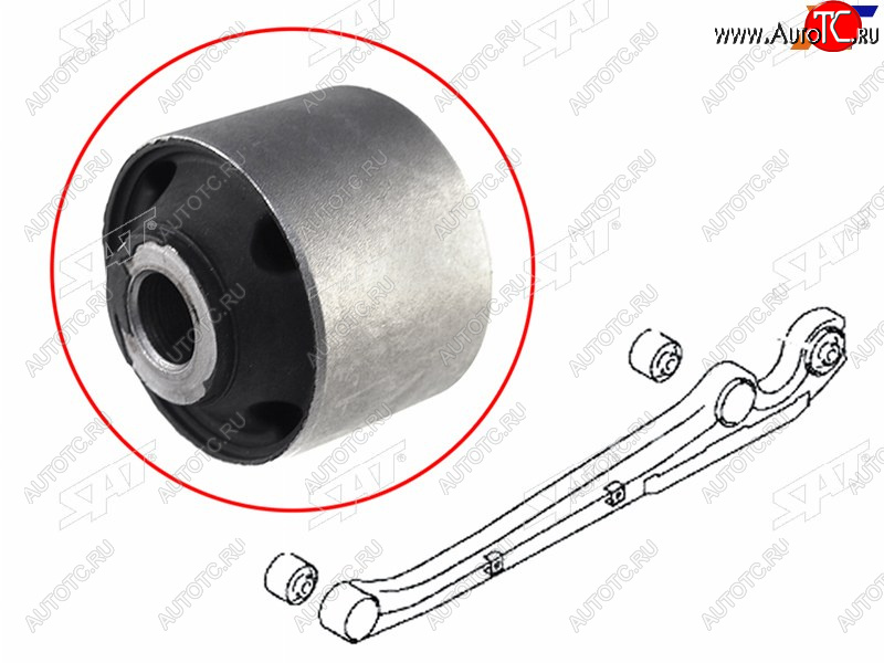 479 р. Сайлентблок Mitsubishi L200 07-16  Pajero Sport 96-17  Challenger 96-01  Montero Sport 96-00 (Зад SAT ST-4113A085  с доставкой в г. Тамбов