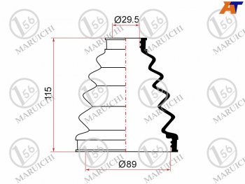 889 р. Пыльник ШРУСа наружный TOYOTA LAND CRUISER PRADO 96-08 MARUICHI 02-153  с доставкой в г. Тамбов. Увеличить фотографию 1