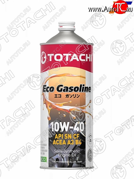 1 149 р. Масло моторное полусинтетическое TOTACHI Eco Gasoline 10W-40 SNCF, A3B4 1л TOTACHI 10901  с доставкой в г. Тамбов