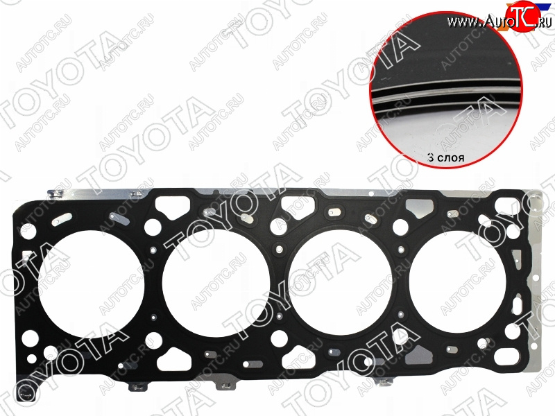 5 949 р. Прокладка ГБЦ TOYOTA HiluxFortuner 1-2GDFTV 15- TOYOTA 11115-0E020-D0  с доставкой в г. Тамбов