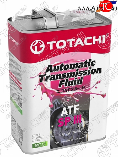 4 599 р. Масло трансмиссионное синтетическое TOTACHI ATF SP-III 4л TOTACHI 20404  с доставкой в г. Тамбов