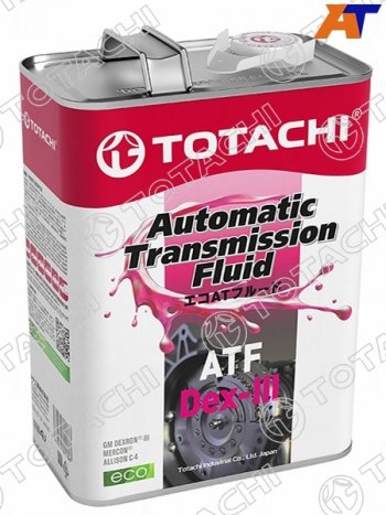 3 699 р. Масло трансмиссионное синтетическое TOTACHI ATF DEX- III 4л TOTACHI 20704  с доставкой в г. Тамбов. Увеличить фотографию 1