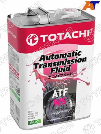 5 299 р. Масло трансмиссионное синтетическое TOTACHI ATF WS 4л TOTACHI 20804  с доставкой в г. Тамбов. Увеличить фотографию 1