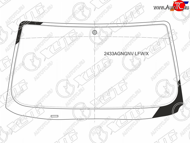 6 749 р. Стекло лобовое BMW 7-Series 94-01 XYG 2433AGNGNV LFW/X  с доставкой в г. Тамбов
