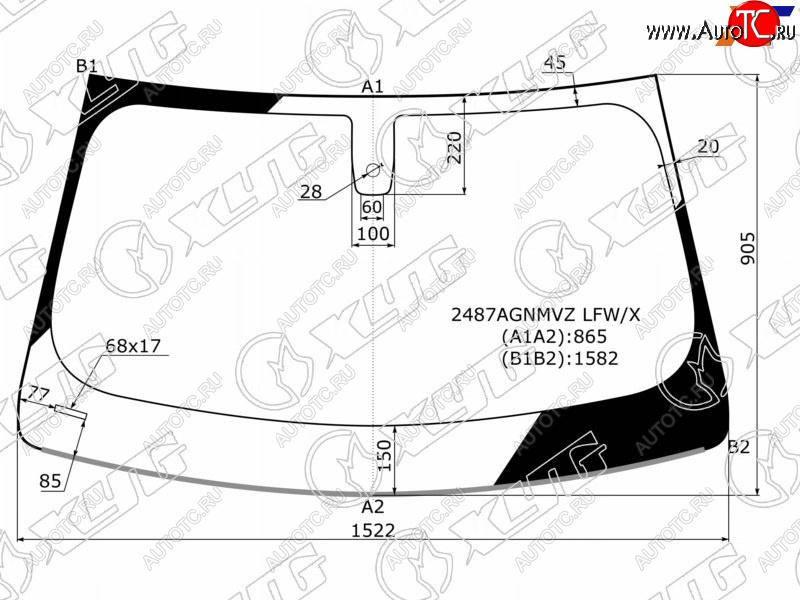 8 749 р. Стекло лобовое (Датчик дождя Молдинг) XYG  BMW X3  G01 (2017-2023) дорестайлинг, рестайлинг  с доставкой в г. Тамбов