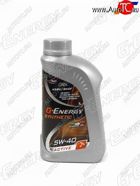 789 р. Масло моторное синтетическое G-Energy Synthetic Active 5W-40 SNCF, A3B4 1л G-ENERGY 253142409  с доставкой в г. Тамбов
