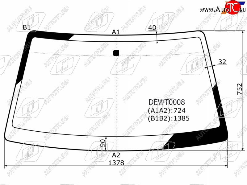 4 299 р. Стекло лобовое Daewoo Nexia 94-16  LeMans 86-93                                                     FUYAO 3000AGNBL  с доставкой в г. Тамбов