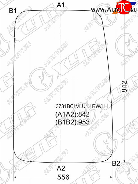 3 999 р. Стекло заднее (Цвет зеленый) Ford Transit 94-00 XYG 3731BCLVLU1J RW/LH  с доставкой в г. Тамбов