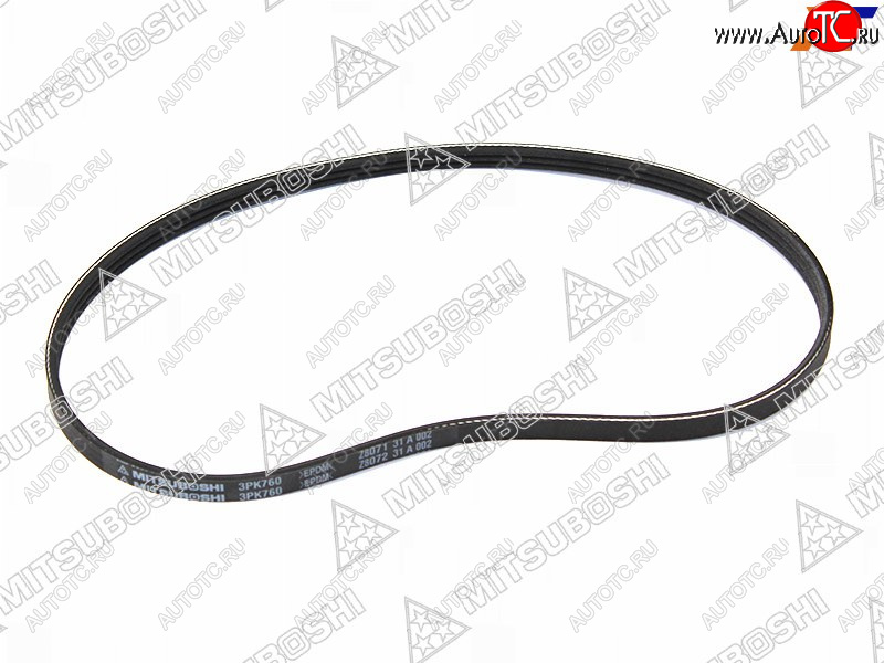 268 р. Ремень поликлиновой TOYOTA 3S#4S-FE (PS) ST19#ST21#ST20#SV4#SXA1#SXN1#SXM1# MAZDA CAPELLA GD MITSUBOSHI 3PK760  с доставкой в г. Тамбов
