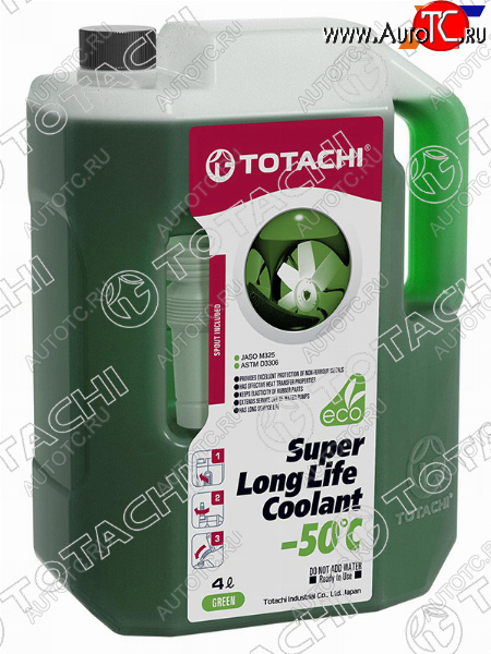 1 199 р. Антифриз (SUPER LLC 4 л. -50 C Зелёный) TOTACHI 41704  с доставкой в г. Тамбов