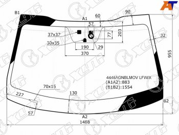 6 549 р. Стекло лобовое (Датчик дождя Место под датчик запотевания) Kia Optima 16-21 XYG 4448AGNBLMOV LFW/X  с доставкой в г. Тамбов. Увеличить фотографию 1