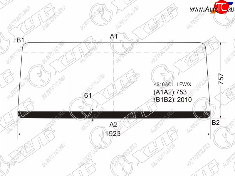 11 399 р. Стекло лобовое Man L-Series 86-  Hania Sinotruck 08- XYG 4910ACL LFW/X  с доставкой в г. Тамбов