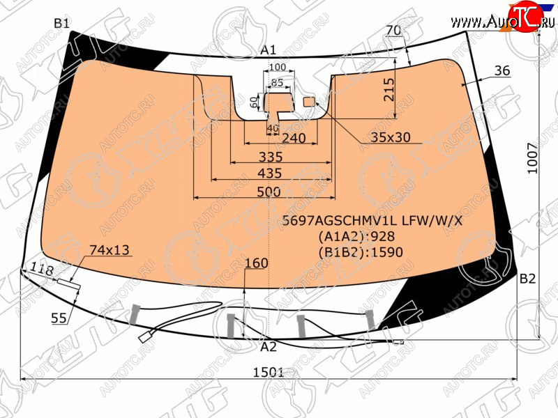 22 999 р. Стекло лобовое (Обогрев полный Камера Датчик дождя) Mitsubishi Outlander 12-18 XYG 5697AGSCHMV1L LFW/W/X  с доставкой в г. Тамбов