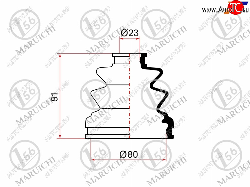 699 р. Пыльник ШРУСа (внутренний) MARUICHI  Mitsubishi Pajero Sport  PA (1996-2008), Toyota Camry Gracia  XV20 (1996-2001)  с доставкой в г. Тамбов