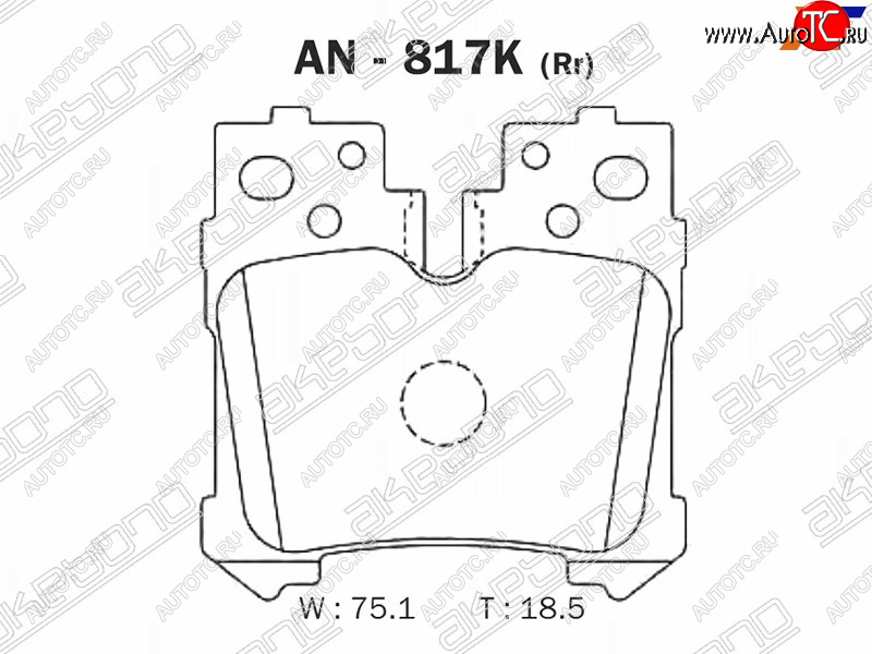 2 449 р. Задние колодки тормозные AKEBONO  Lexus LS460  XF40 - LS600HL  XF40  с доставкой в г. Тамбов