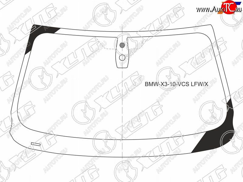 6 899 р. Стекло лобовое (Датчик дождя) XYG  BMW X3  F25 (2010-2014) дорестайлинг  с доставкой в г. Тамбов