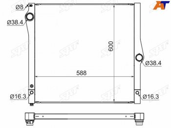 Радиатор SAT  X5  E70, X6  E71