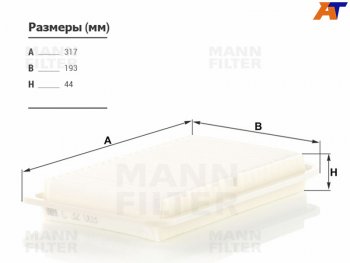 1 569 р. Фильтр воздушный MANN  Toyota Harrier (XU30,  XU60,  XU80), Highlander (XU40,  XU50,  XU70), Kluger (XU40,  XU50)  с доставкой в г. Тамбов. Увеличить фотографию 1