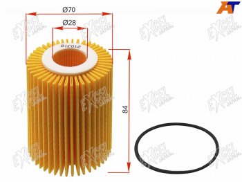 629 р. Фильтр масляный (картридж) EXCEL JAPAN Lexus IS250 XE20 седан дорестайлинг (2005-2013)  с доставкой в г. Тамбов. Увеличить фотографию 1