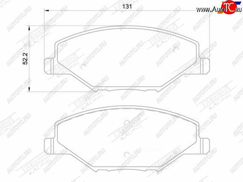 2 579 р. Колодки тормозные FERODO (передние) Volkswagen Polo 5 седан дорестайлинг (2009-2015)  с доставкой в г. Тамбов