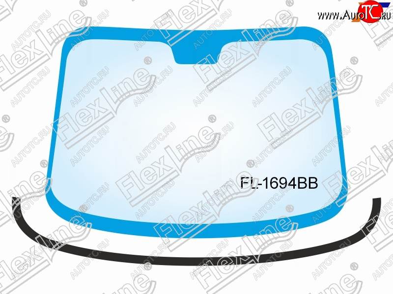 1 229 р. Молдинг лобового стекла (Снизу) FLEXLINE Ford Focus 2  седан дорестайлинг (2004-2008)  с доставкой в г. Тамбов