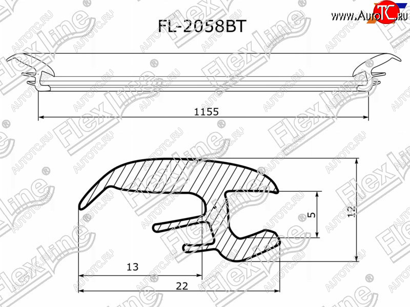 779 р. Молдинг лобового стекла (Сверху) FLEXLINE  Subaru Forester  SF (1997-2002) дорестайлинг, рестайлинг  с доставкой в г. Тамбов