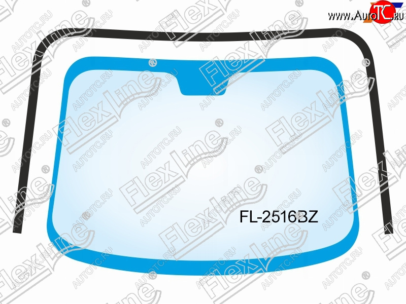 3 299 р. Молдинг лобового стекла (П-образный) FLEXLINE  Hyundai Tucson  JM (2004-2010)  с доставкой в г. Тамбов