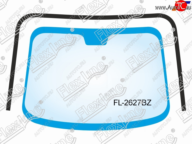 1 699 р. Молдинг лобового стекла (П-образный) FLEXLINE  Toyota Camry  XV40 (2006-2011) дорестайлинг, рестайлинг  с доставкой в г. Тамбов