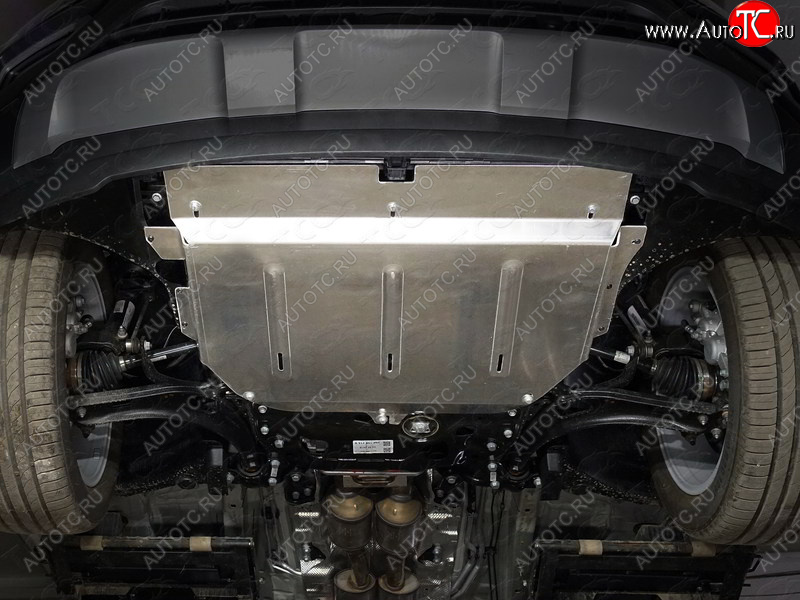 11 399 р. Защита картера и КПП ТСС Тюнинг  Volkswagen Teramont  CA1 (2016-2020) дорестайлинг (алюминий 4 мм)  с доставкой в г. Тамбов