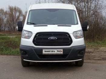 15 999 р. Защита переднего бампера нижняя 42,4 мм ТСС Тюнинг  Ford Transit Connect (2013-2018) (нержавейка)  с доставкой в г. Тамбов. Увеличить фотографию 1