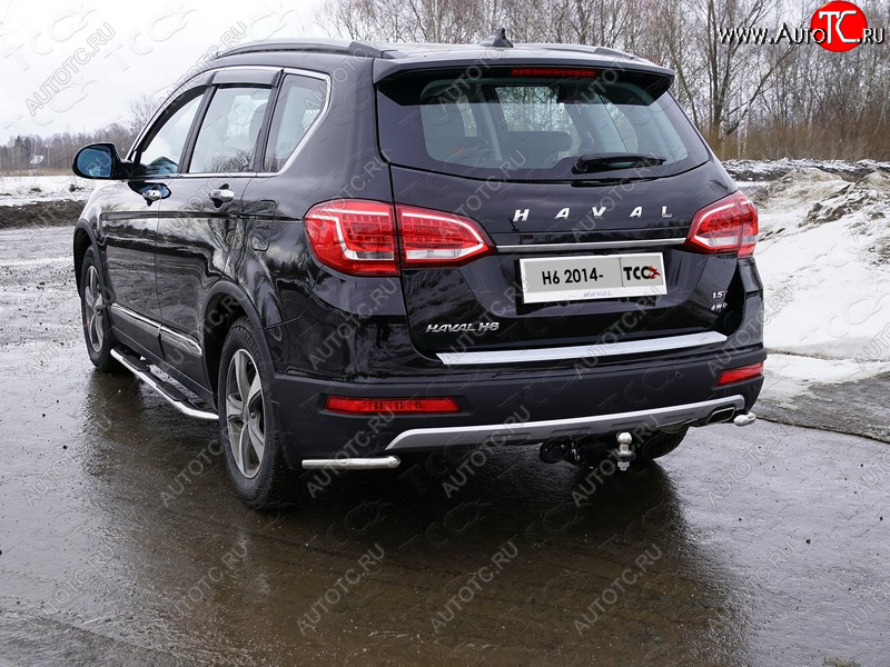 13 449 р. Защита заднего бампера (уголки, d42,4 мм) TCC Haval H6 (2013-2020)  с доставкой в г. Тамбов